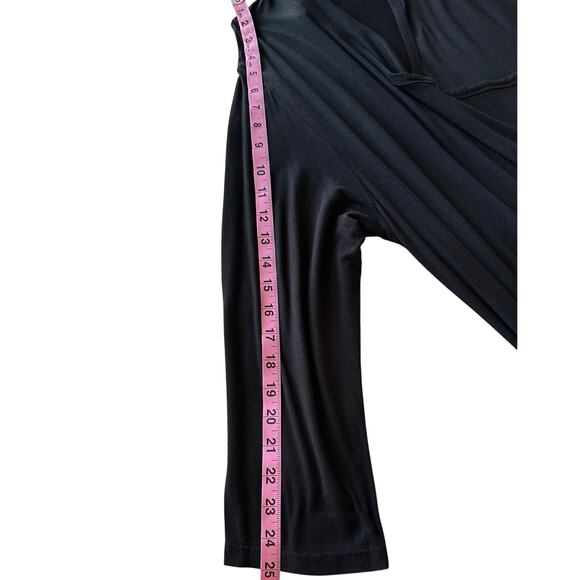 HALEY CROSSOVER FRONT 3/4
SLEEVE BAMBOO NIGHTGOWN - XL - Black - Picture 9 of 12